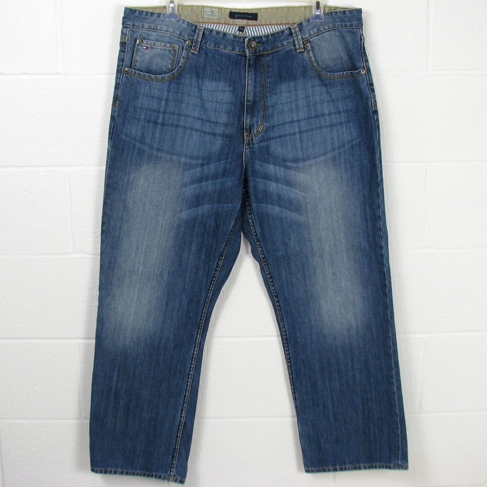 Mens Tommy Hilfiger Size 40x30 Premium Denim Jeans